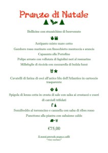 menu Natale 